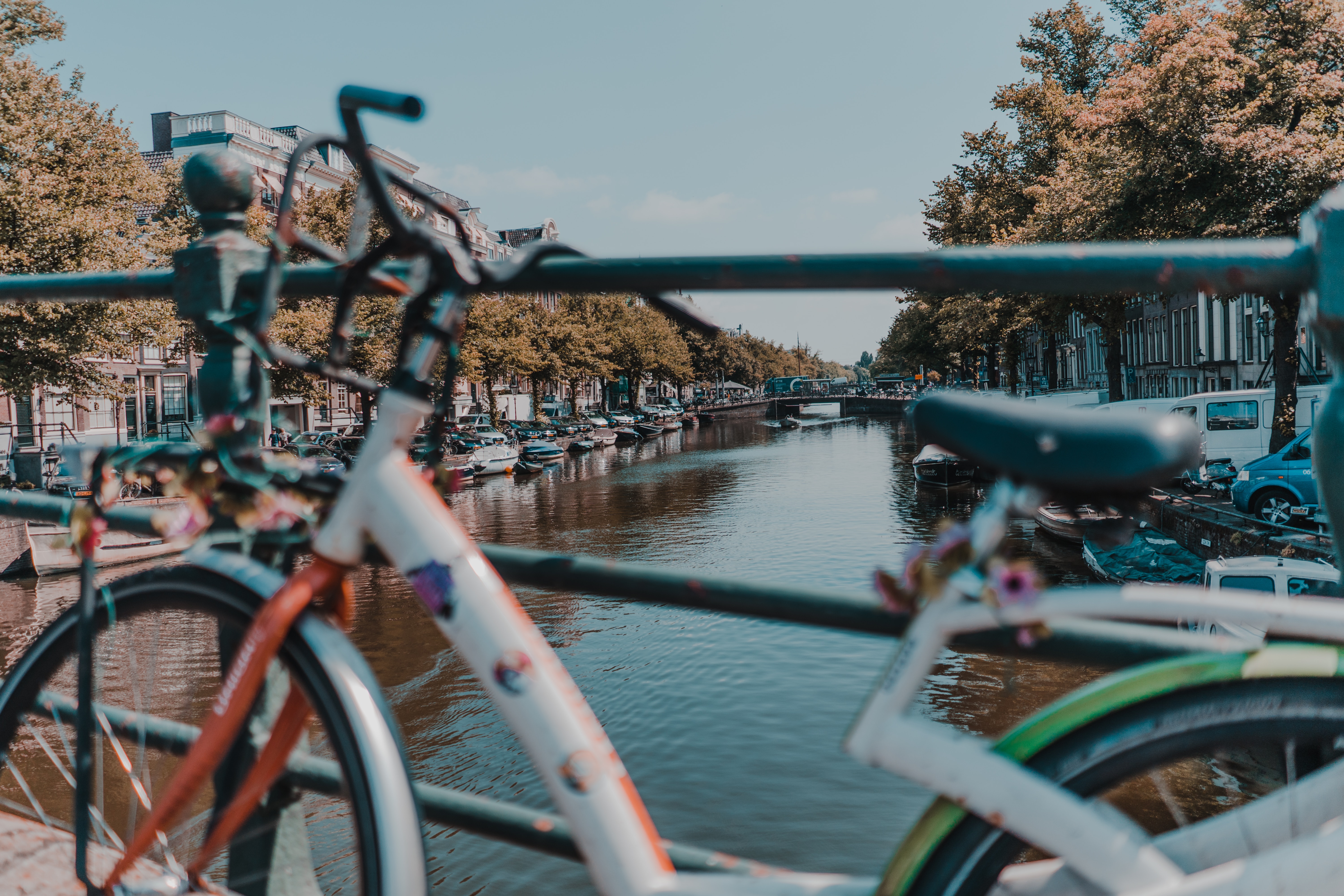 Amsterdam bike and canal