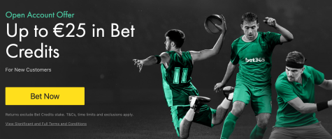 bet365 new customer offer - Get up to €25 in betting credits - Slovenia - Sports