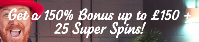 32Red New Customer Offer - Get a 150% Bonus up to £150 + 25 Super Spins! - Casino