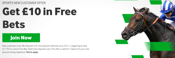 Get £10 in Free Bets