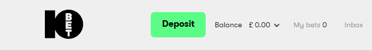 10bet deposit menu