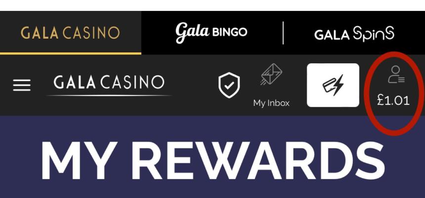gala casino deposit menu