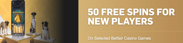 Betfair New Customer Offer - 50 Free Spins (No Wagering) - Casino Games