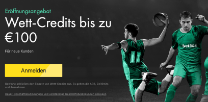 bet365 Für neue Kunden - Wett-Credits bis zu €100 - Germany - Sport