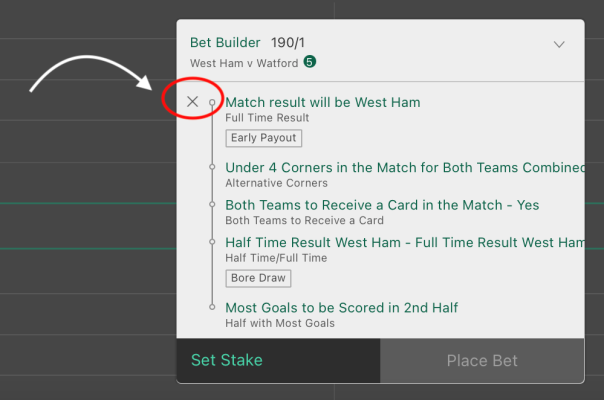 How To Clear the Bet365 Bet Builder