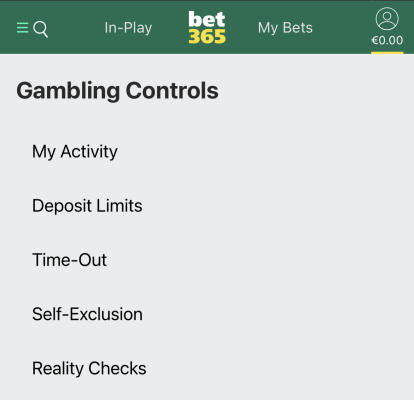 bet365 gambling controls