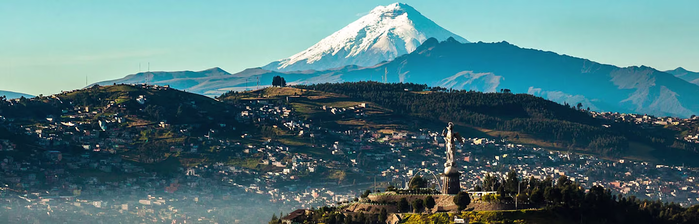 Photo of the city of Quito in Ecuador