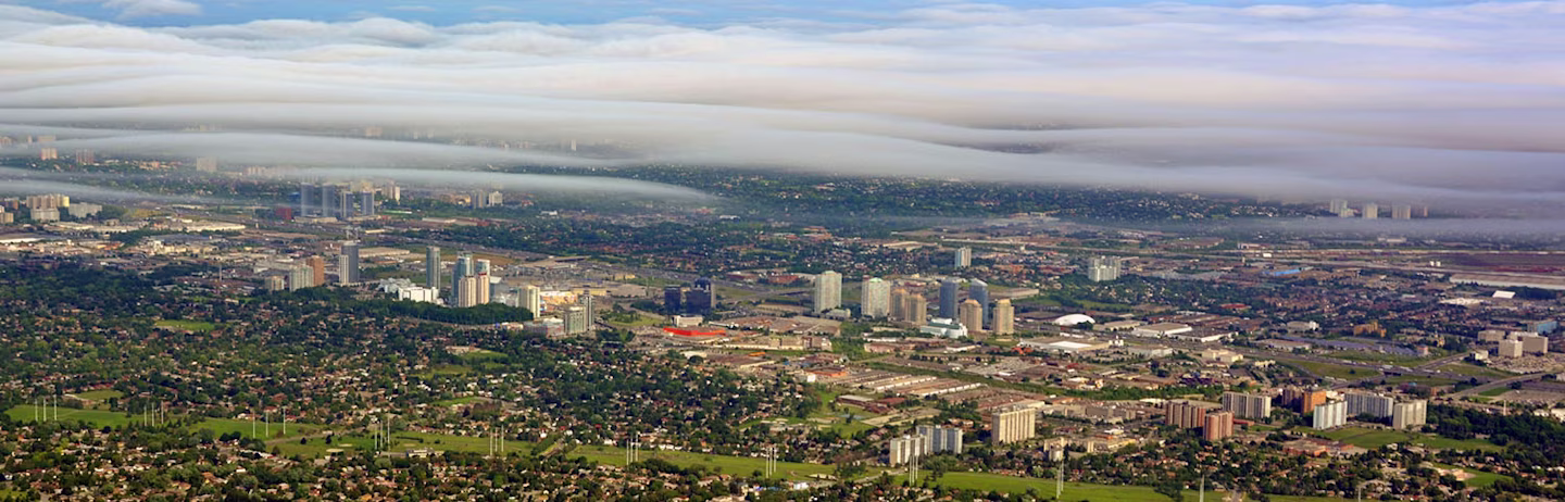 Overhead image of Markham ON - Canada