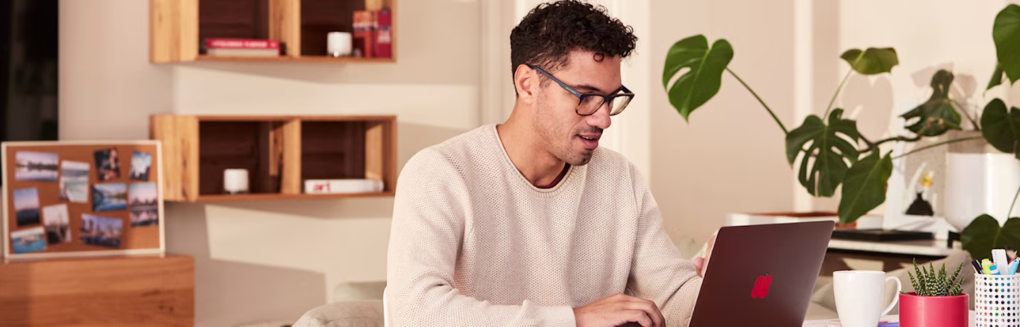An IELTS test taker practices IELTS on computer. Canada