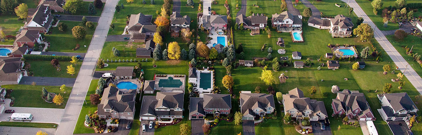 overhead shot of Waterloo Canada
