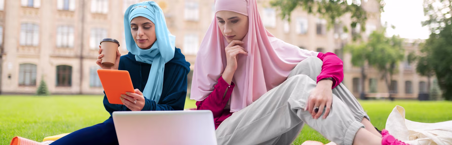 Female IELTS test takers preparing for IELTS