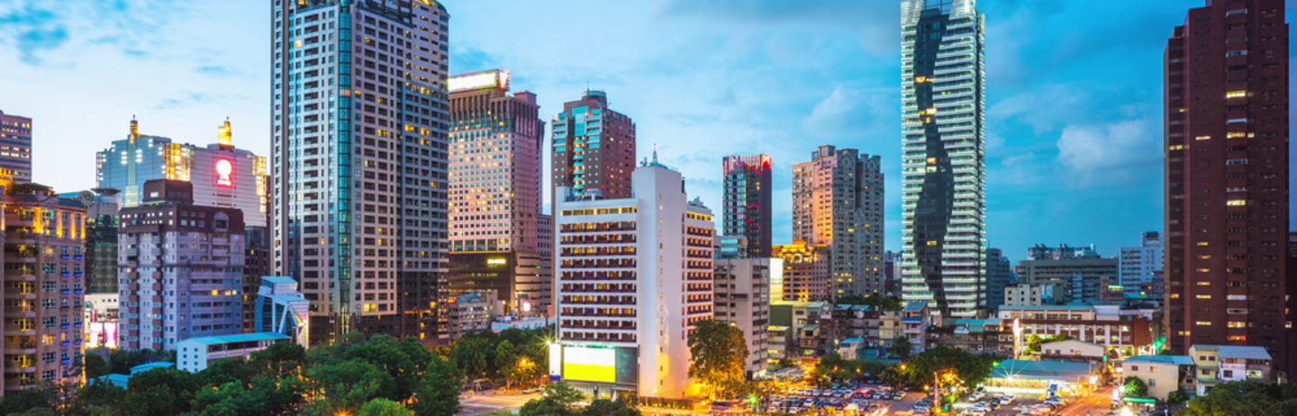 台中臺灣的夜景