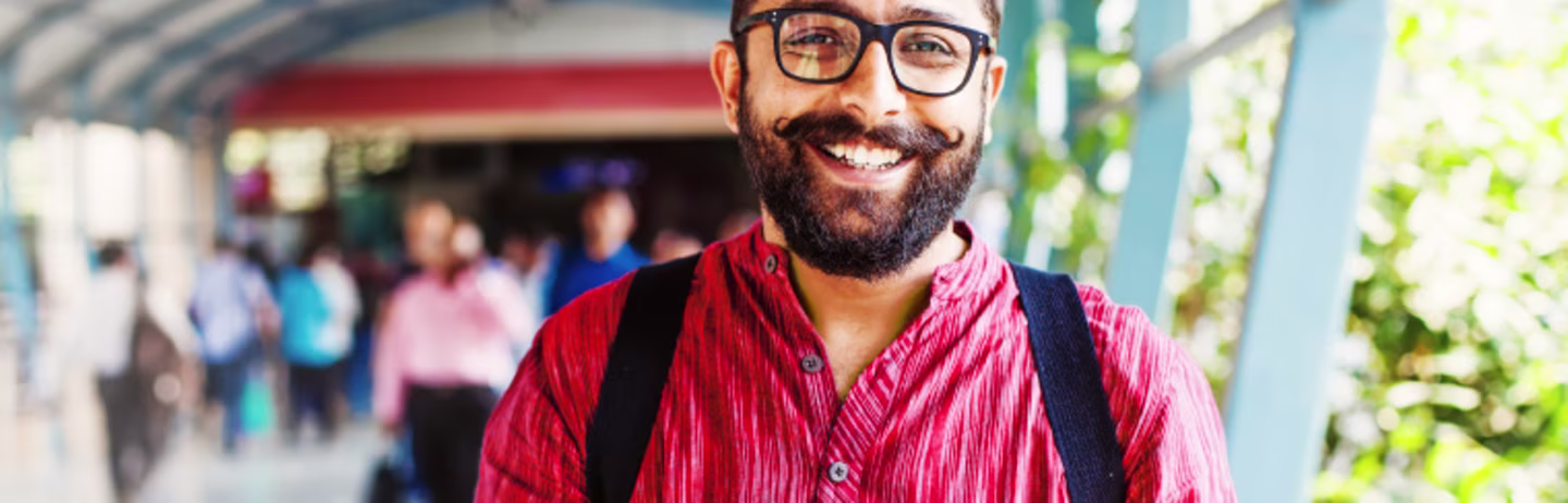Four candidates attending IELTS computer-delivered test