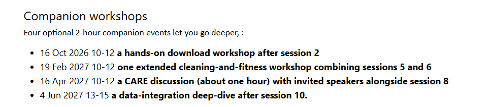 Data Fika Workshops