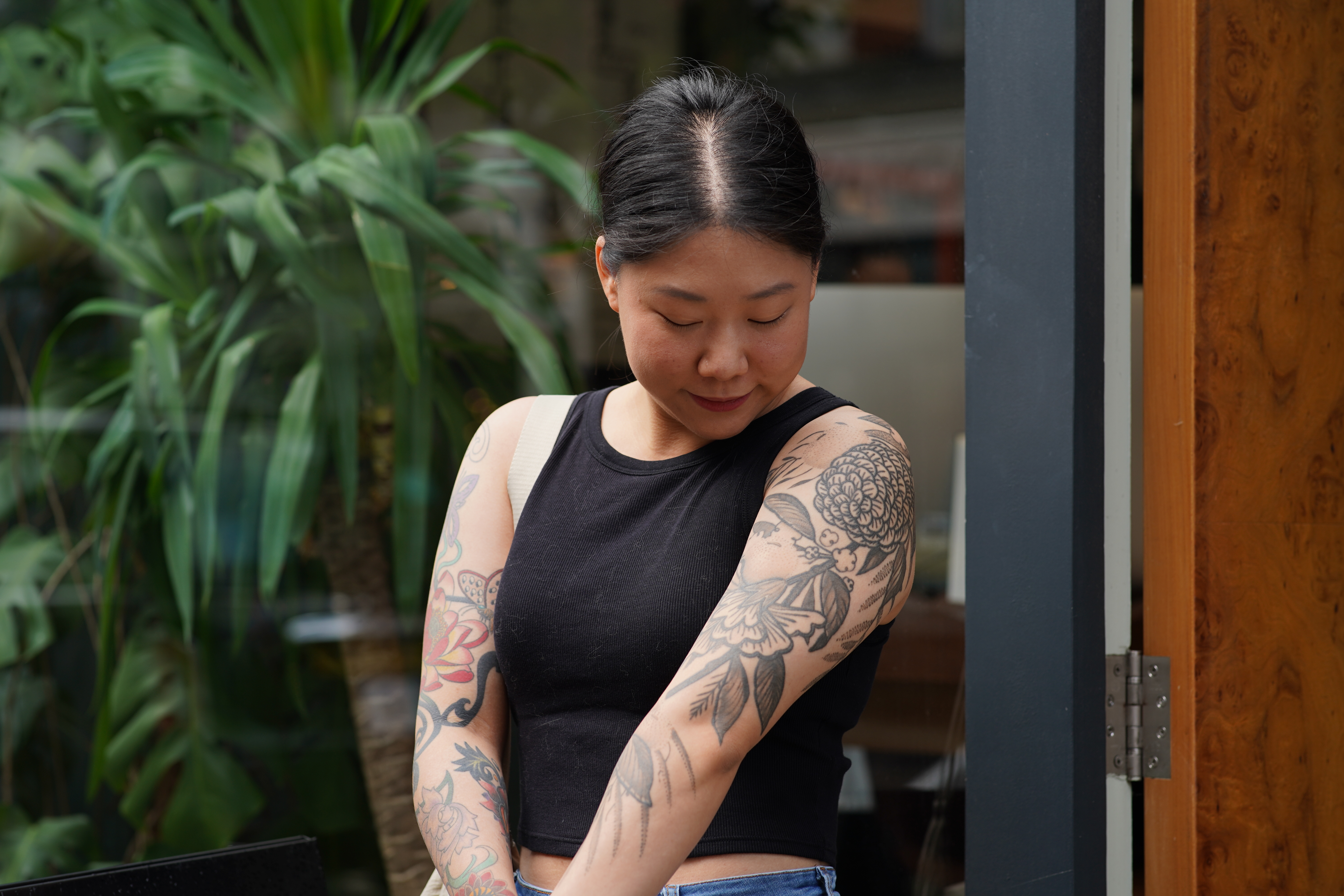 Megumi Sleeve Tattoo Removal. NAAMA Studios in London.