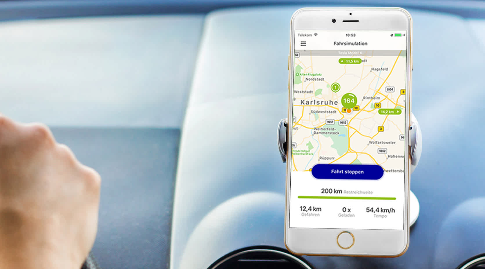 EnBW mobility+ App analysiert Fahrverhalten