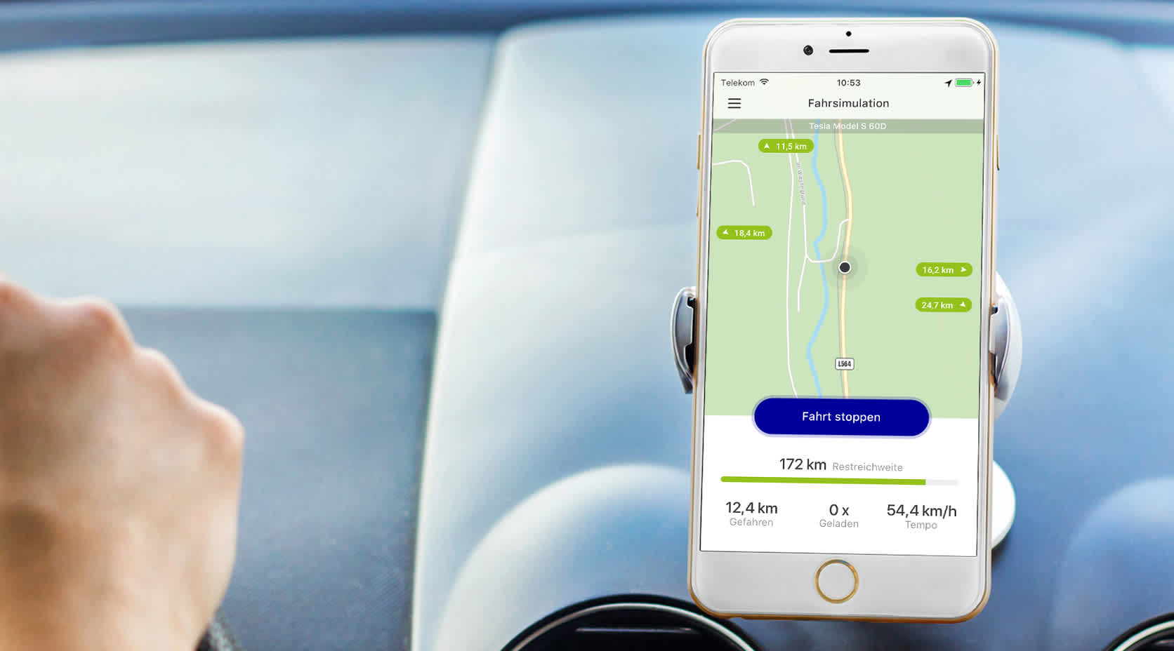 EnBW mobility+ App analysiert Fahrverhalten