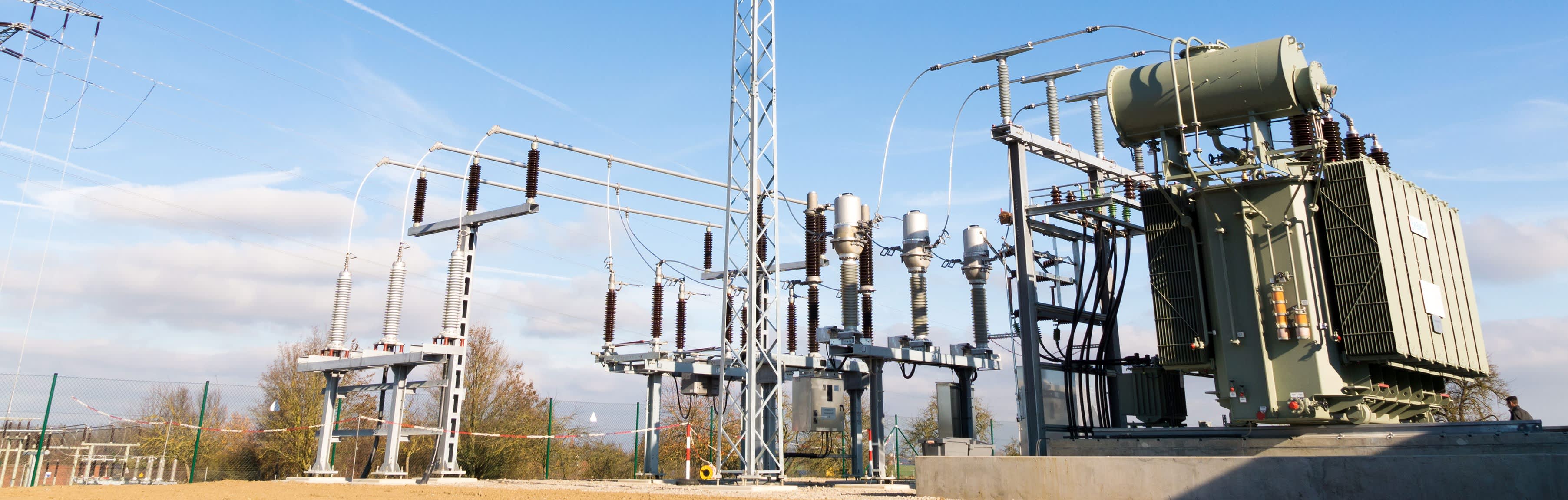 Umspannwerk der Netze BW in Baden-Württemberg