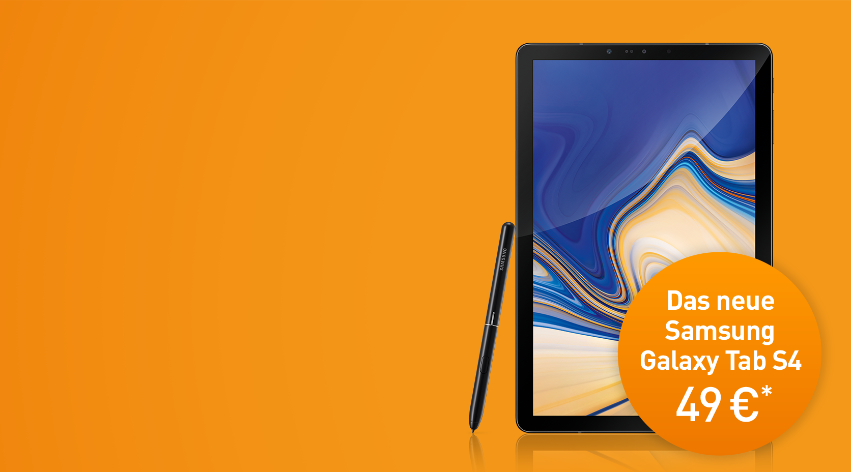 EnBW Superdeal und Produktbild Samsung Galaxy Tab S4