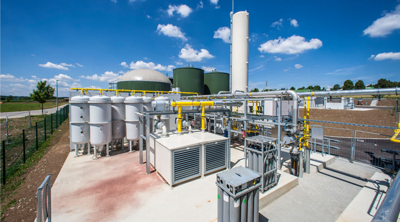 Biogas-Produktionsanlage der EnBW