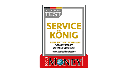 EnBW ist der Focus Money Servicekönig und Testsieger.