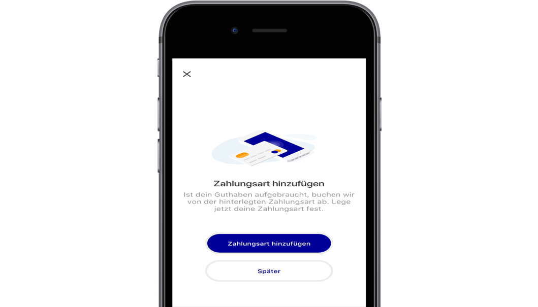 EnBW mobilityplus App: Zahlungsart in der App hinterlegen