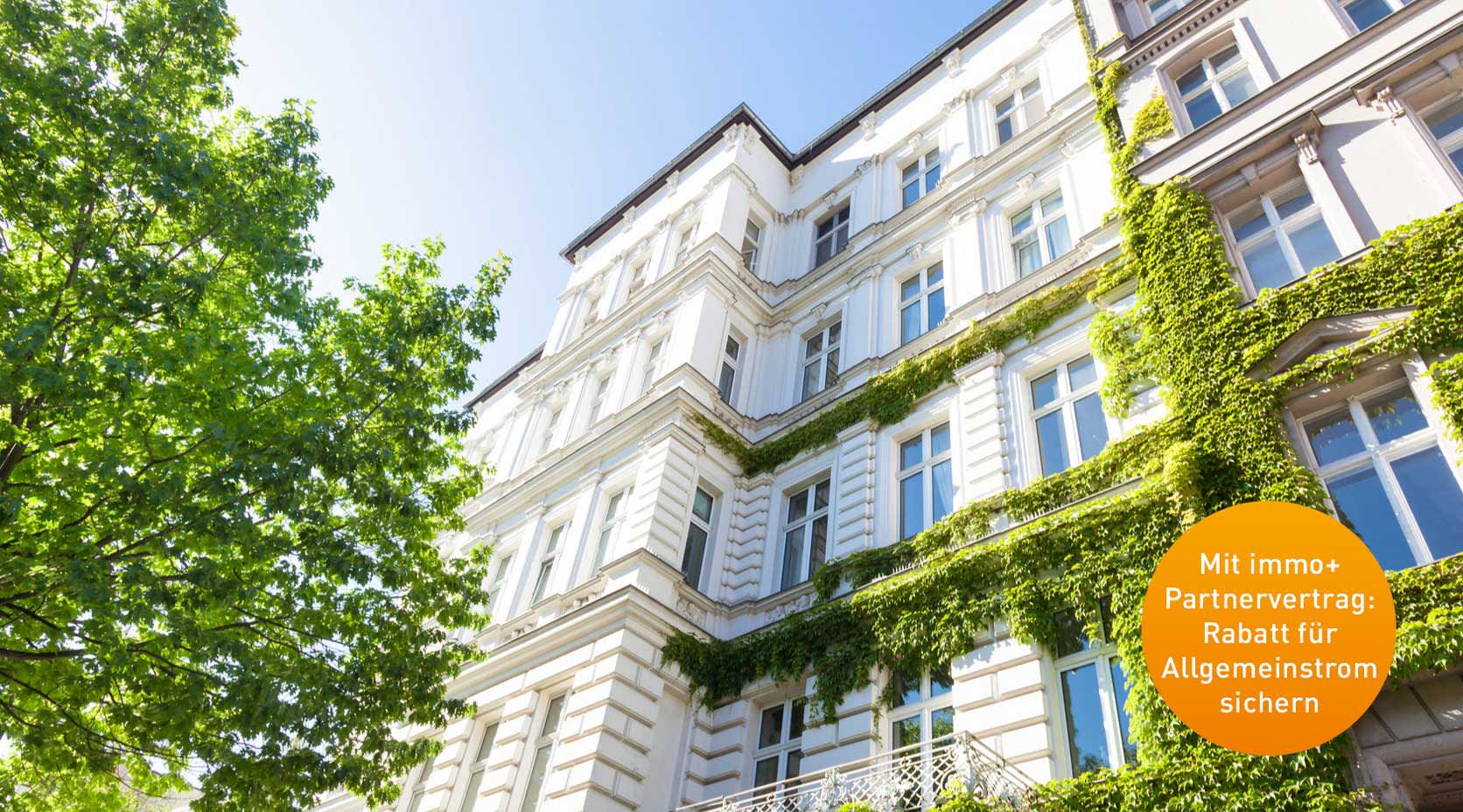 Sicht auf ein Mehrfamilienhaus