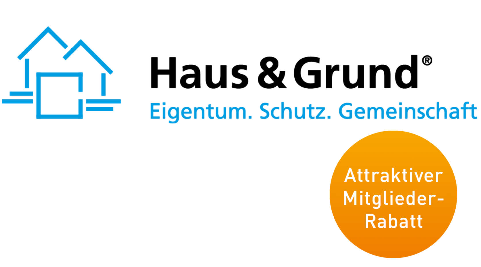 Wohnungswirtschaft Partner Haus und Grund Logo und Störer
