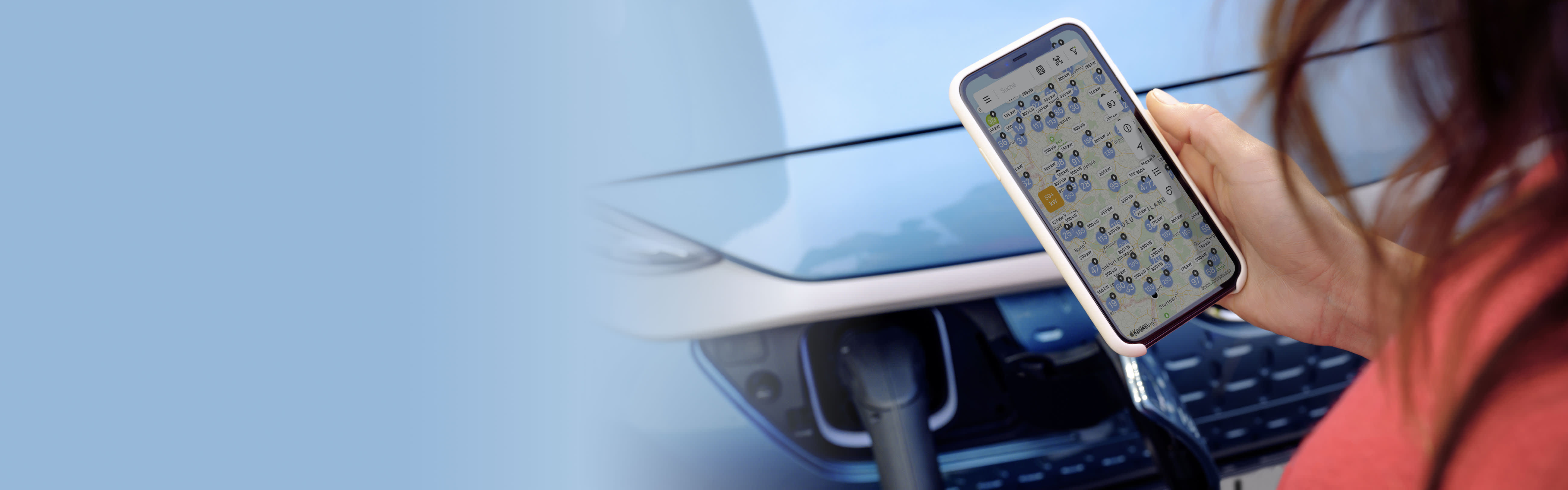Smartphone mit mobility+ App