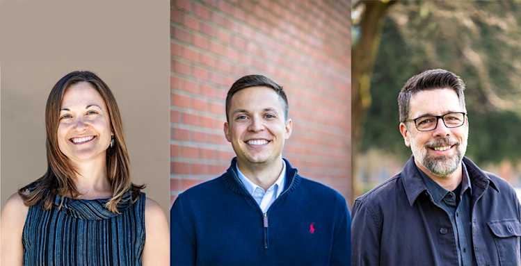 Meg Harvey, Spencer Anderson, and Chris Spurgin