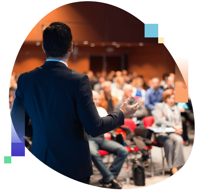 Man at Conference
