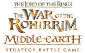 Logotipos de The Lord of the Rings™ y Middle-earth™ Strategy Battle Game.