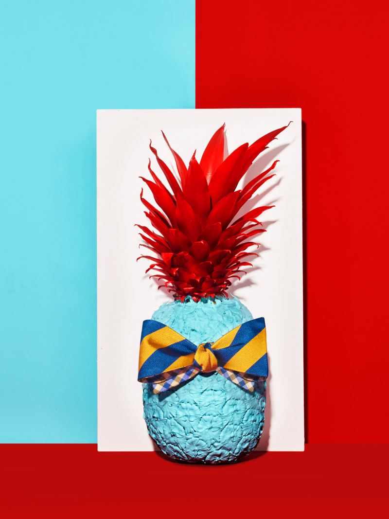 Pineapple with bowtie