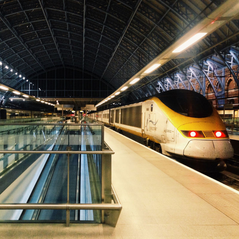 Eurostar train in Paris