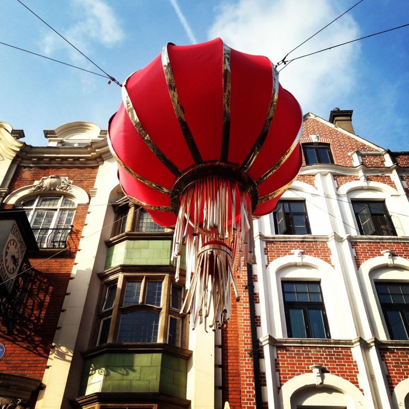 A Chinese lantern in China Town, London