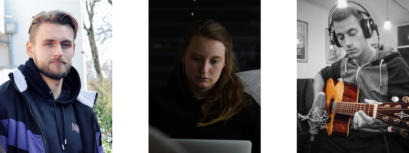 Drei aus dem Team (v. l. n. r.): Dominic Burucker (Agile Coach), Julia Manger (Projektmanagerin), Heiko Terfloth (Full Stack Developer)