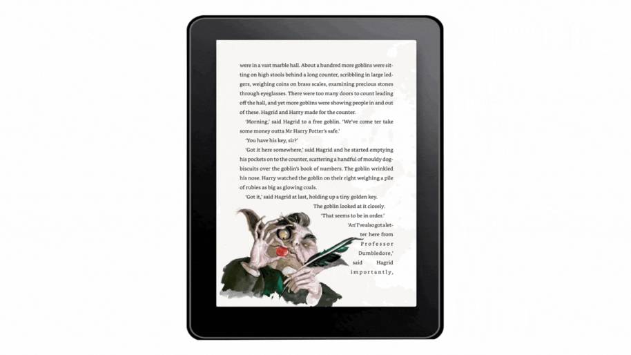 PMARCHIVE-Kindle in Motion Illustrated Edition Philosopher's Stone Goblin at Gringotts 62MjQrWbewI0s02cqIEAAO-b3