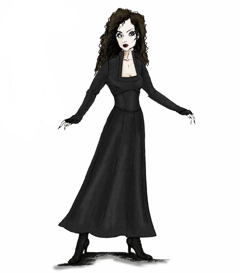 A Bellatrix Lestrange character illustration.