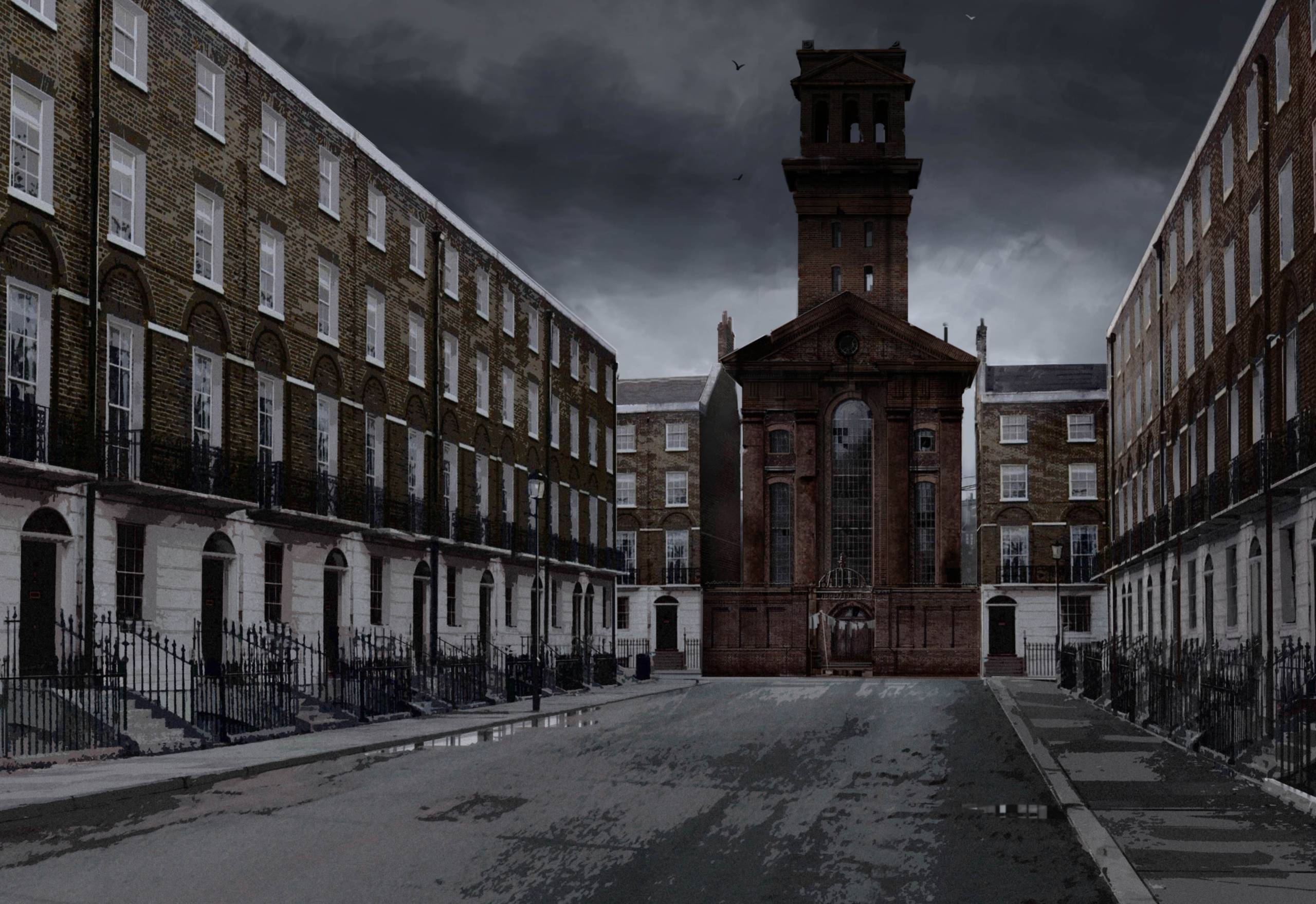 Wools Orphanage at the end of the street from The Half Blood Prince  