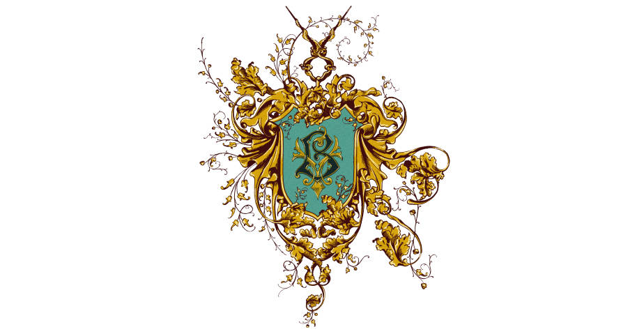 Image of Beauxbatons Crest from the designers Mina Lima