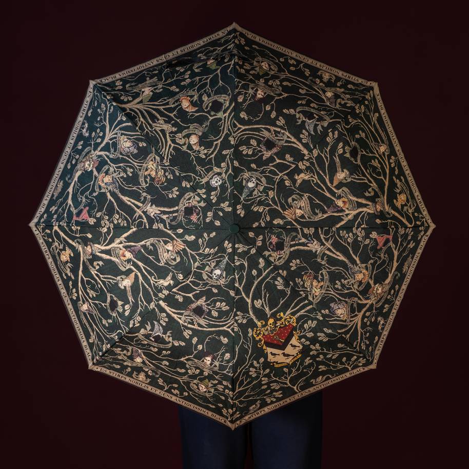 MinaLima-umbrella-Black-Family-Tapestry-lifestyle.png