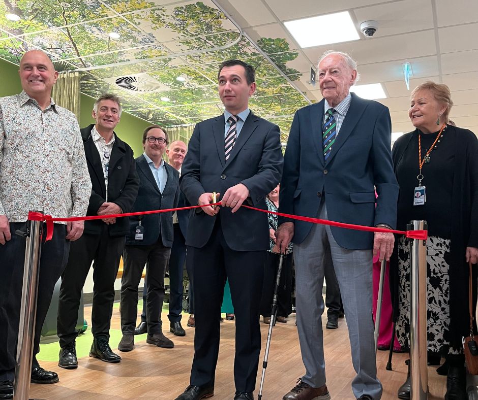 Minister Simeon Brown and Cliff Lyon officially open the Athlae Lyon Day Stay Unit Minister Simeon Brown and Cliff Lyon officially open the Athlae Lyon Day Stay Unit