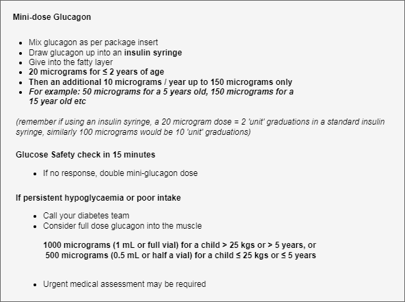 Mini dose glucagon instructions Mini dose glucagon instructions