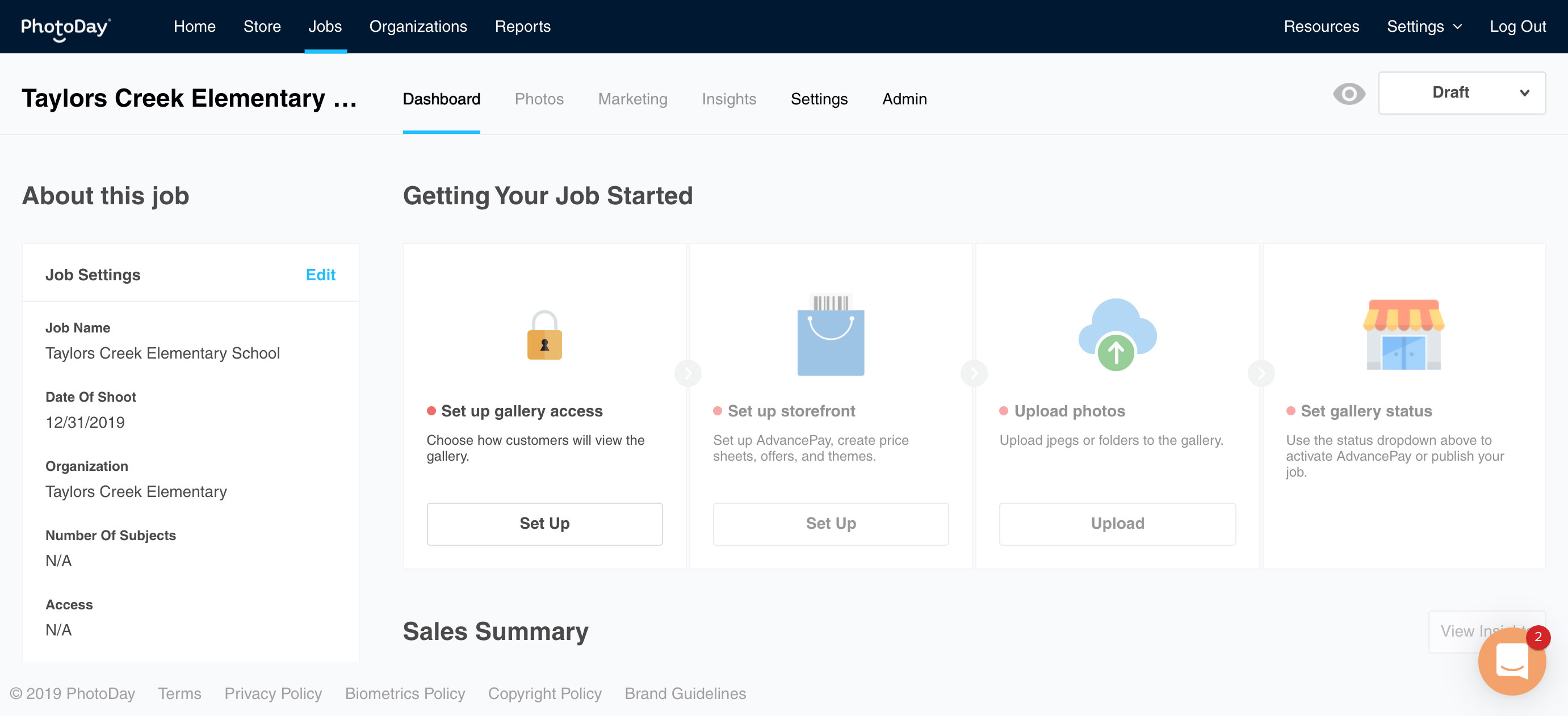 Getting your job started