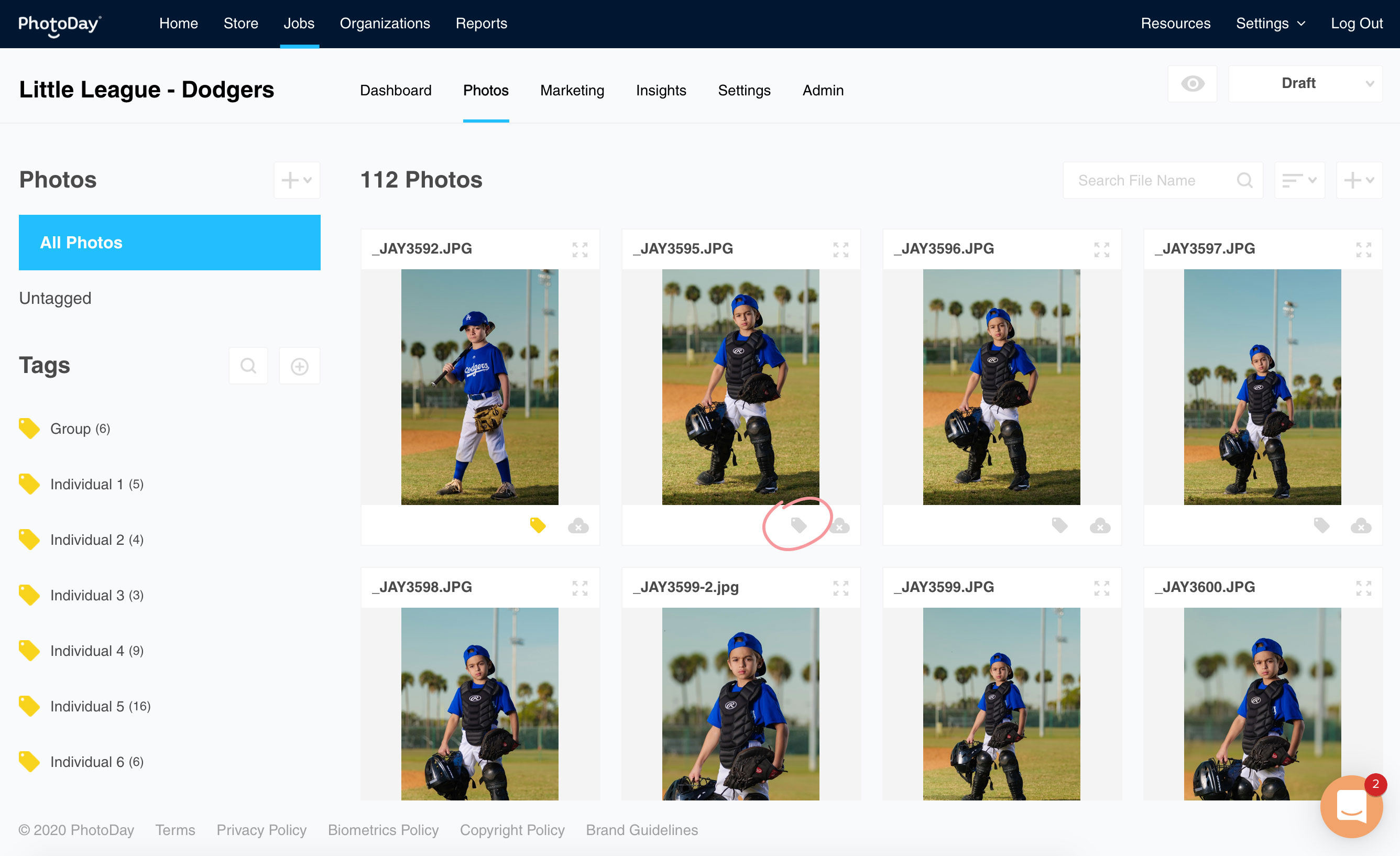 Job - Image Tag Icon