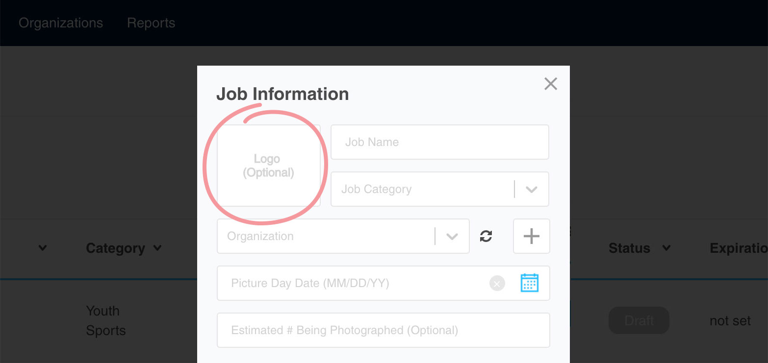 Logo Upload - new job