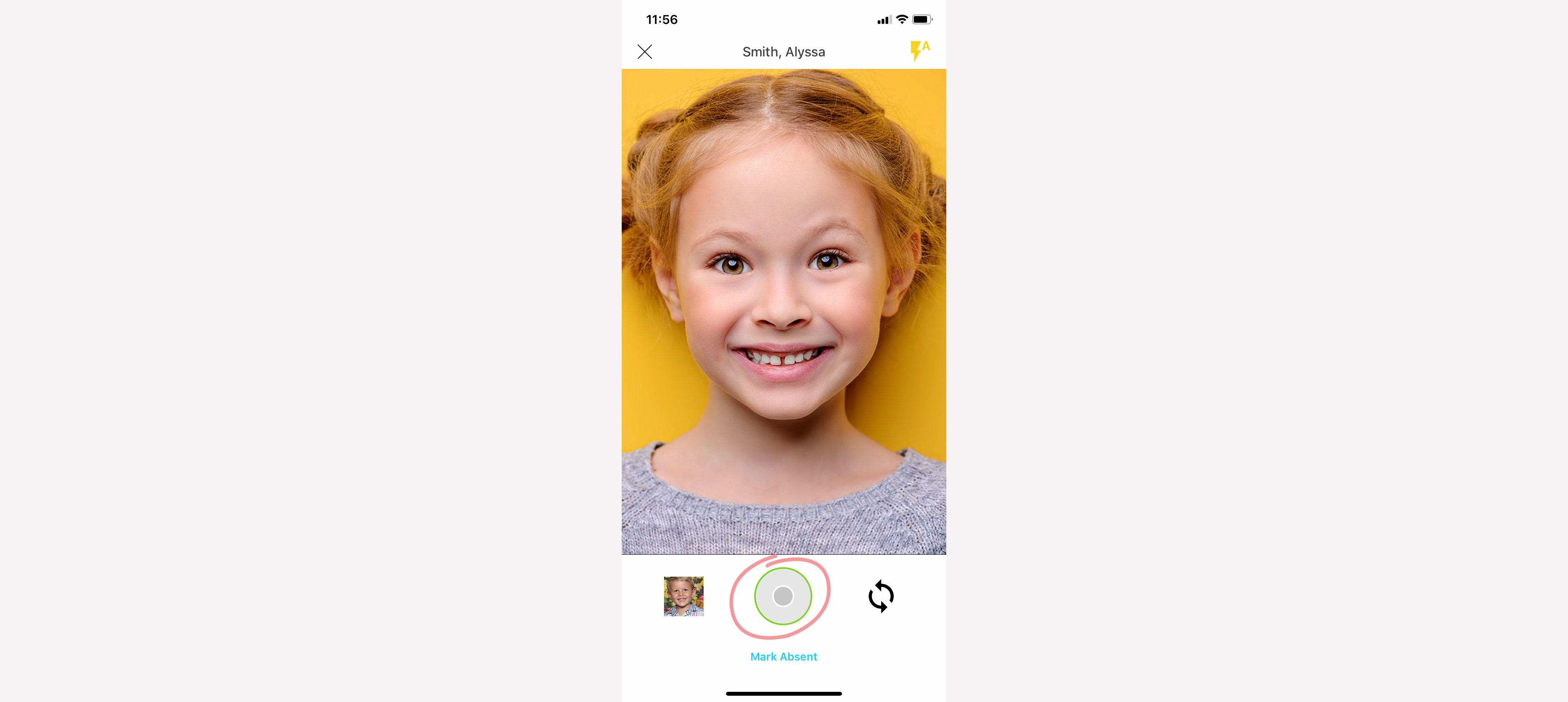 Capture - camera button
