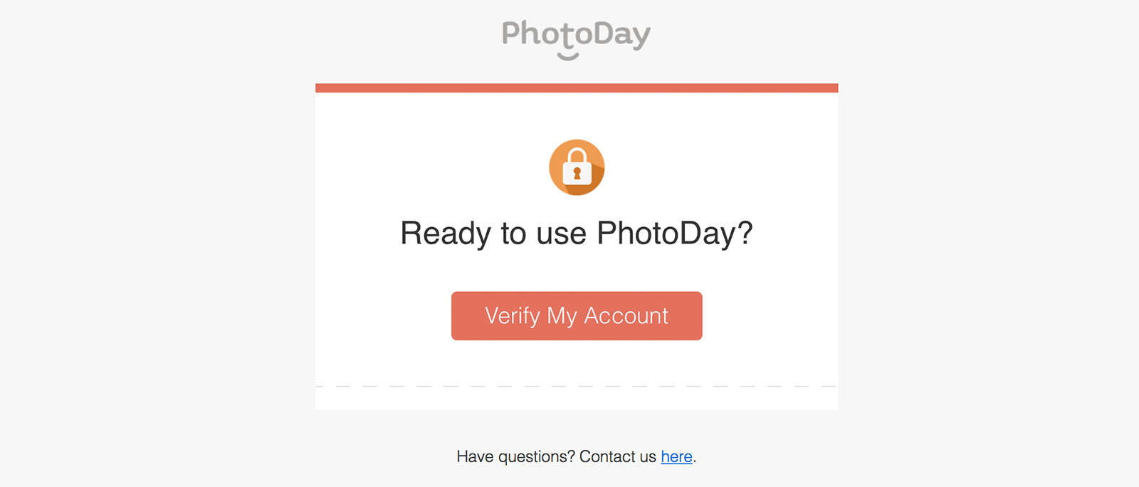 Signup email