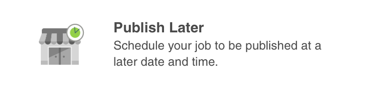 Publish Later Icon