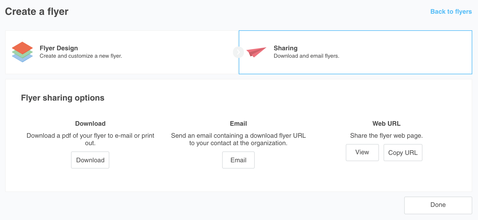 Share options for group and public